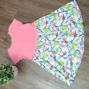 🌷🦖TUCKER + TATE Pink Dinosaur Dress